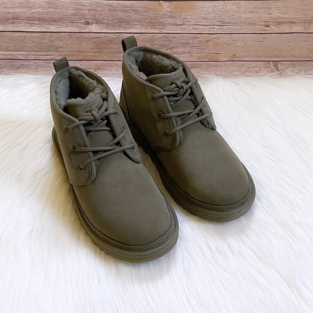 UGG Women’s Neumel Burnt Olive Suede Chukka Boots - Picture 4 of 8